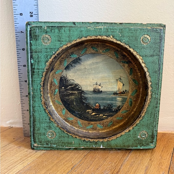 Antique Florentine Wall Picture Frame - Picture 3 of 12